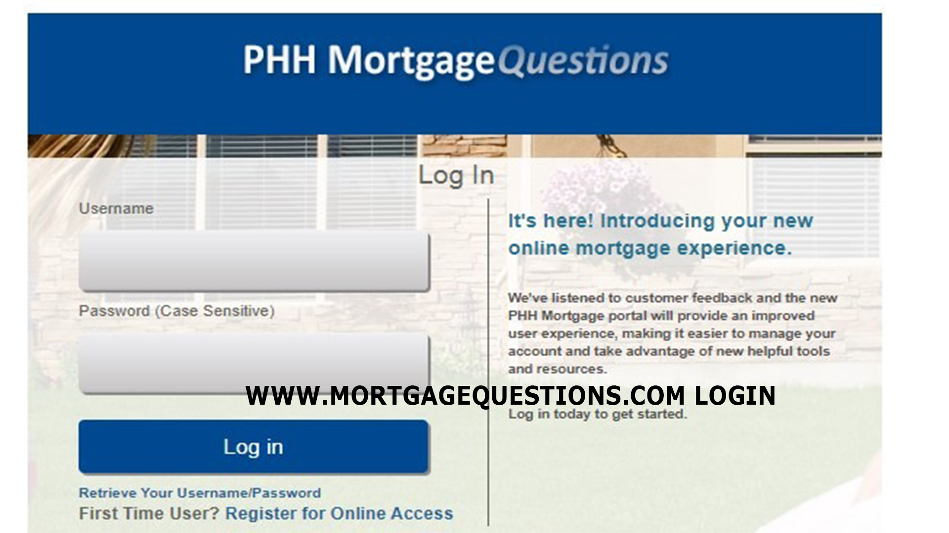 Mortgagequestions Login